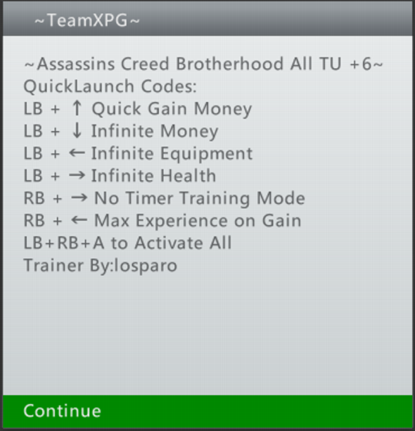 TeamXPG~] Assassins Creed Brotherhood Trainer +6 ALL TU | XPG Gaming  Community