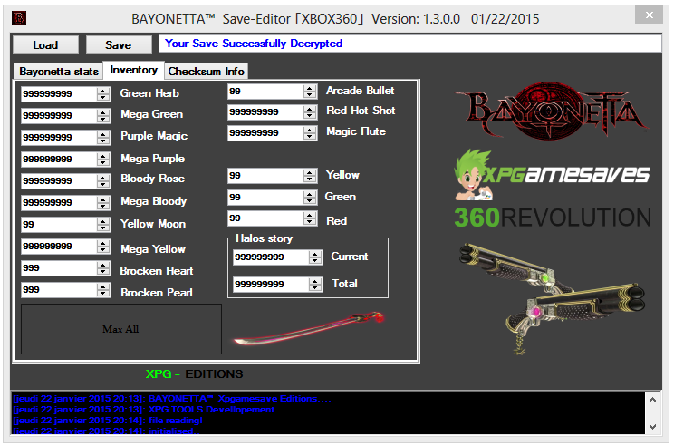 v1]BAYONETTA save editor ][TEAM-XPG][360Revolution]- Xbox 360 Mod Tool |  XPG Gaming Community
