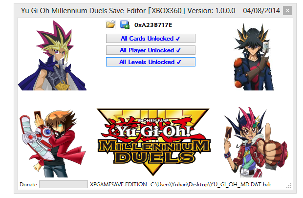 v2][ Yu-Gi-Oh! Millennium Duels Save Editor ][XPG]- Xbox 360 Mod Tool | XPG  Gaming Community