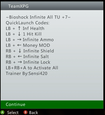 Bioshock Infinite All TU V1.1 | XPG Gaming Community
