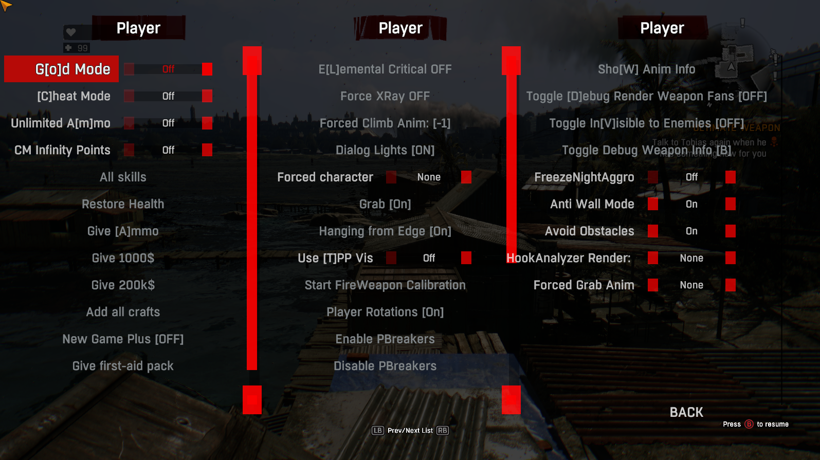Dying Light Developer Menu | XPG Gaming Community