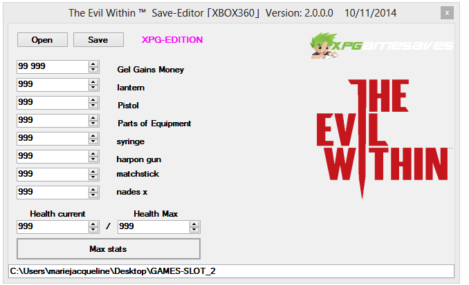 v2]Evil Within save editor ][TEAM-ABRAXAS]- Xbox 360 Mod Tool | XPG Gaming  Community