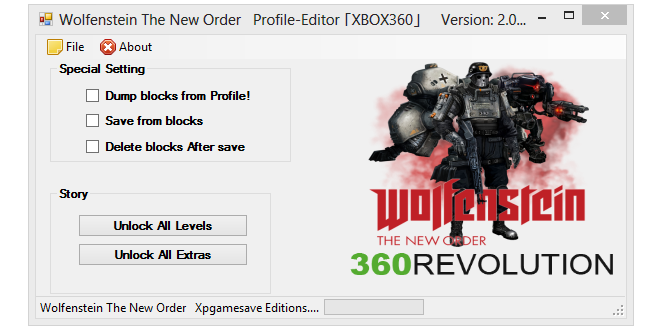 Wolfenstein The New Order profile editor X360 Mod Tool | XPG Gaming  Community